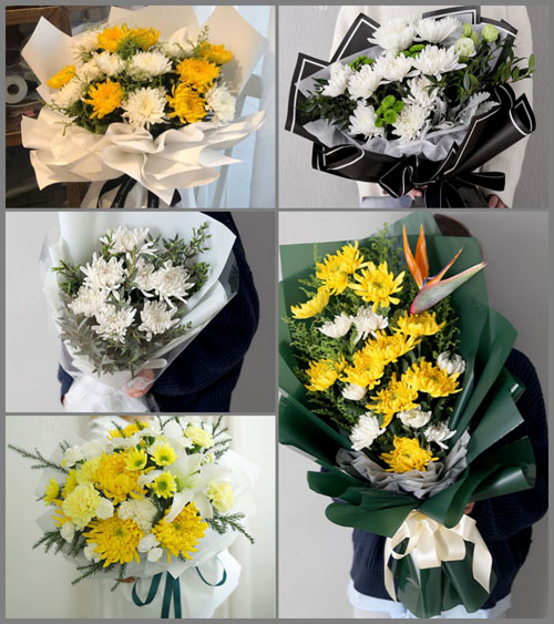 广东湛江市廉江市和寮镇三下村白事花束代送